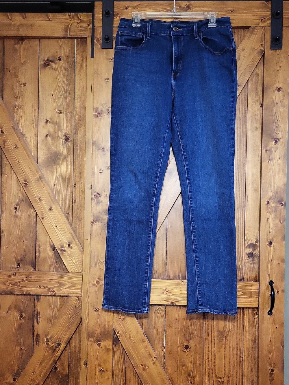 Levi Women’s Dark Blue Stretch Denim Jeans,waist 31,high Rise